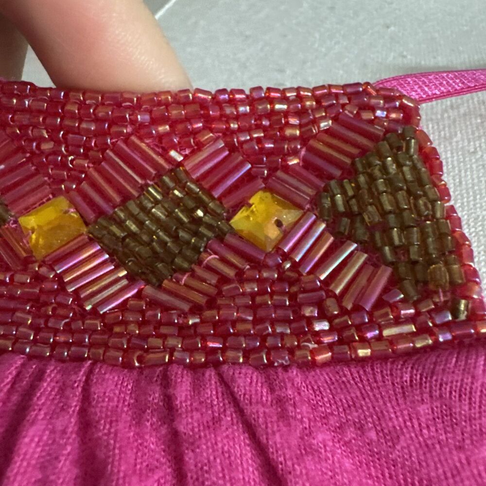 Vintage Y2K Bubblegum Pink Cami Tank Top Women’s Size M Adjustable Strap Formal - Picture 10 of 11
